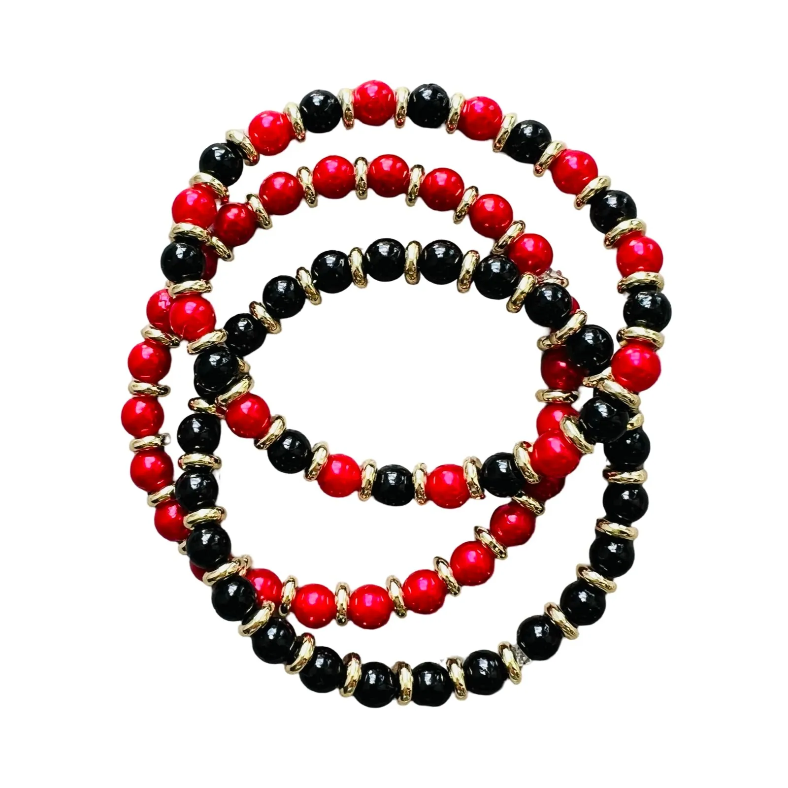 Black and Red Beads