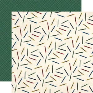 Carta Bella - Back To School - 12x12 Single Sheet / Playtime Crayons