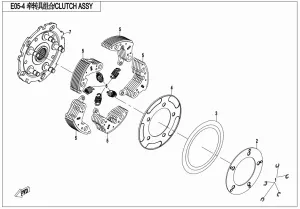 CFMOTO Z8 E05-4 CLUTCH ASSY