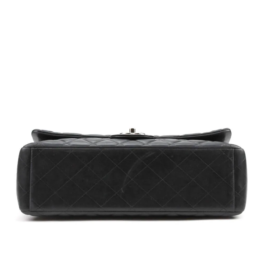 Chanel Shoulder Flap Maxi Bag Black