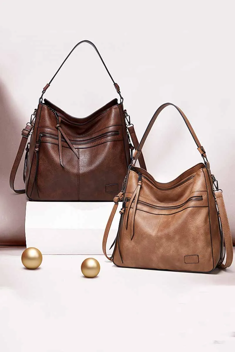 Chicindress Vintage Shoulder Bag With Zipper And Tassel