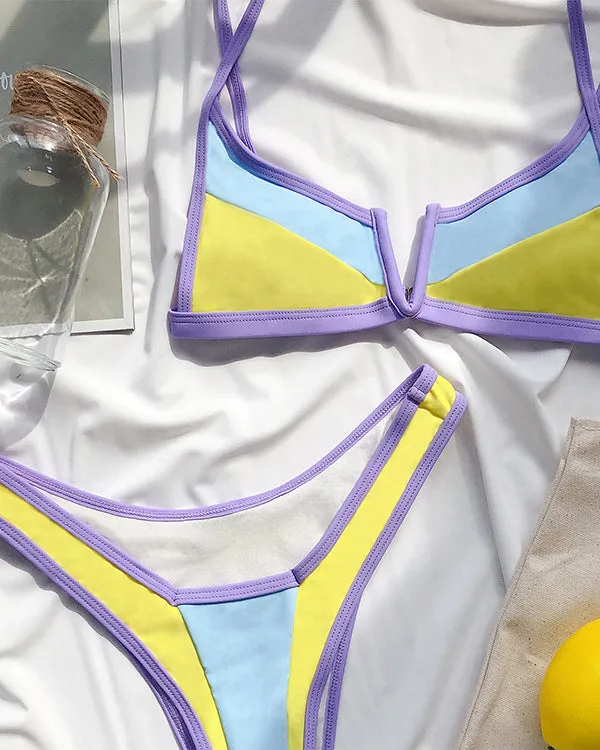 ColorBlock V Wired Bikini Sets