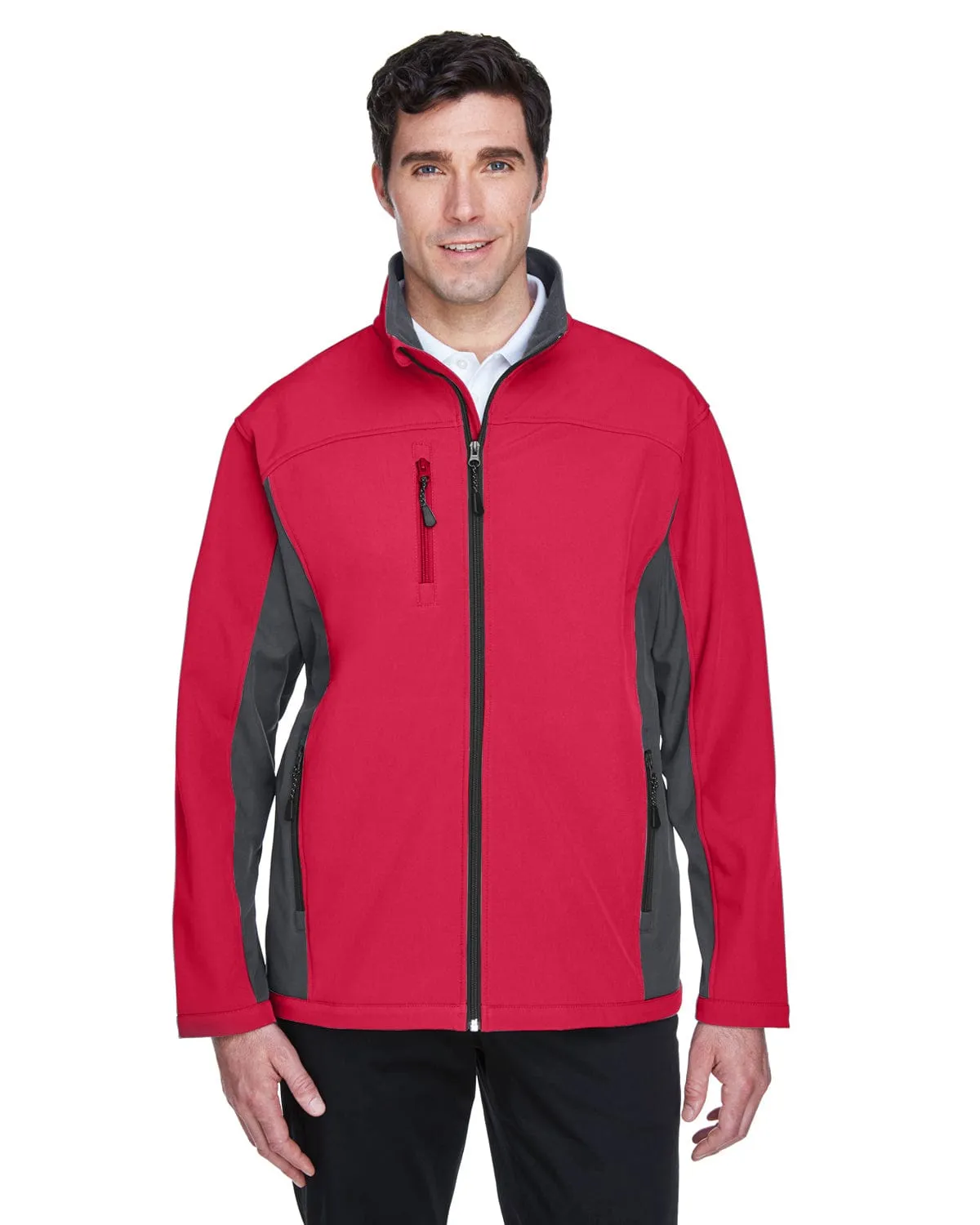 Devon & Jones Mens Soft Shell Colorblock Jacket