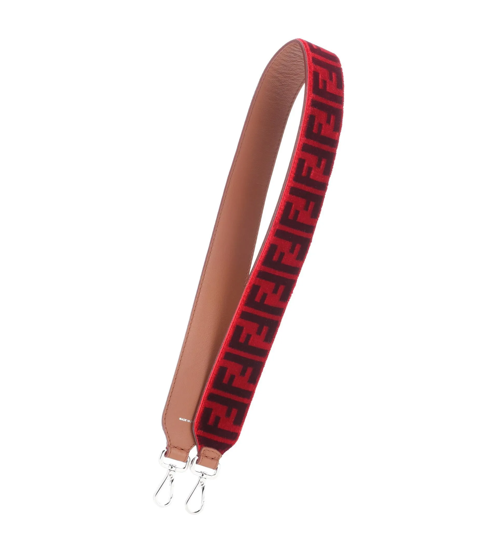 Fendi Zucca Pattern Velvet Straps
