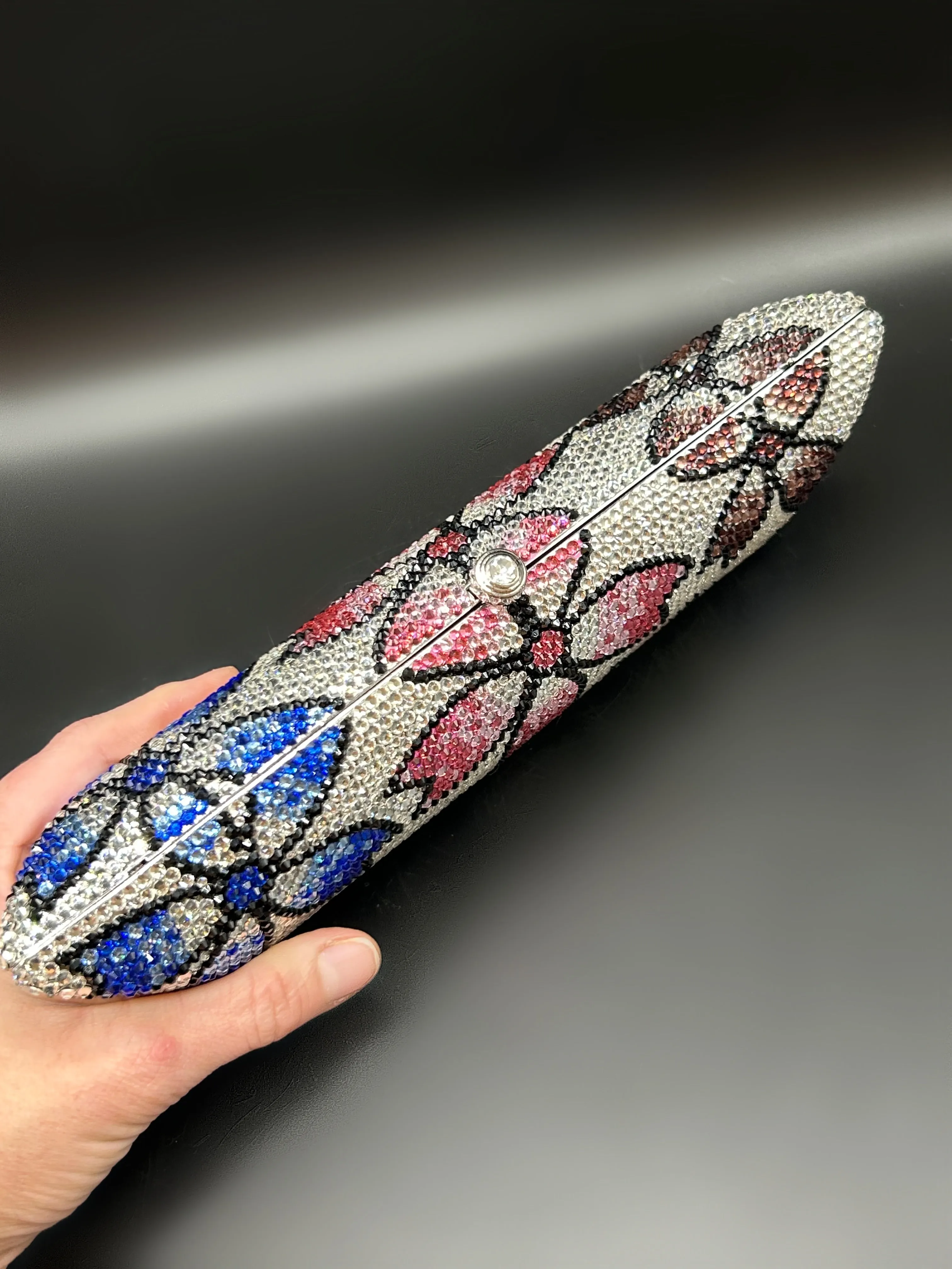 Floral Crystal Clutch