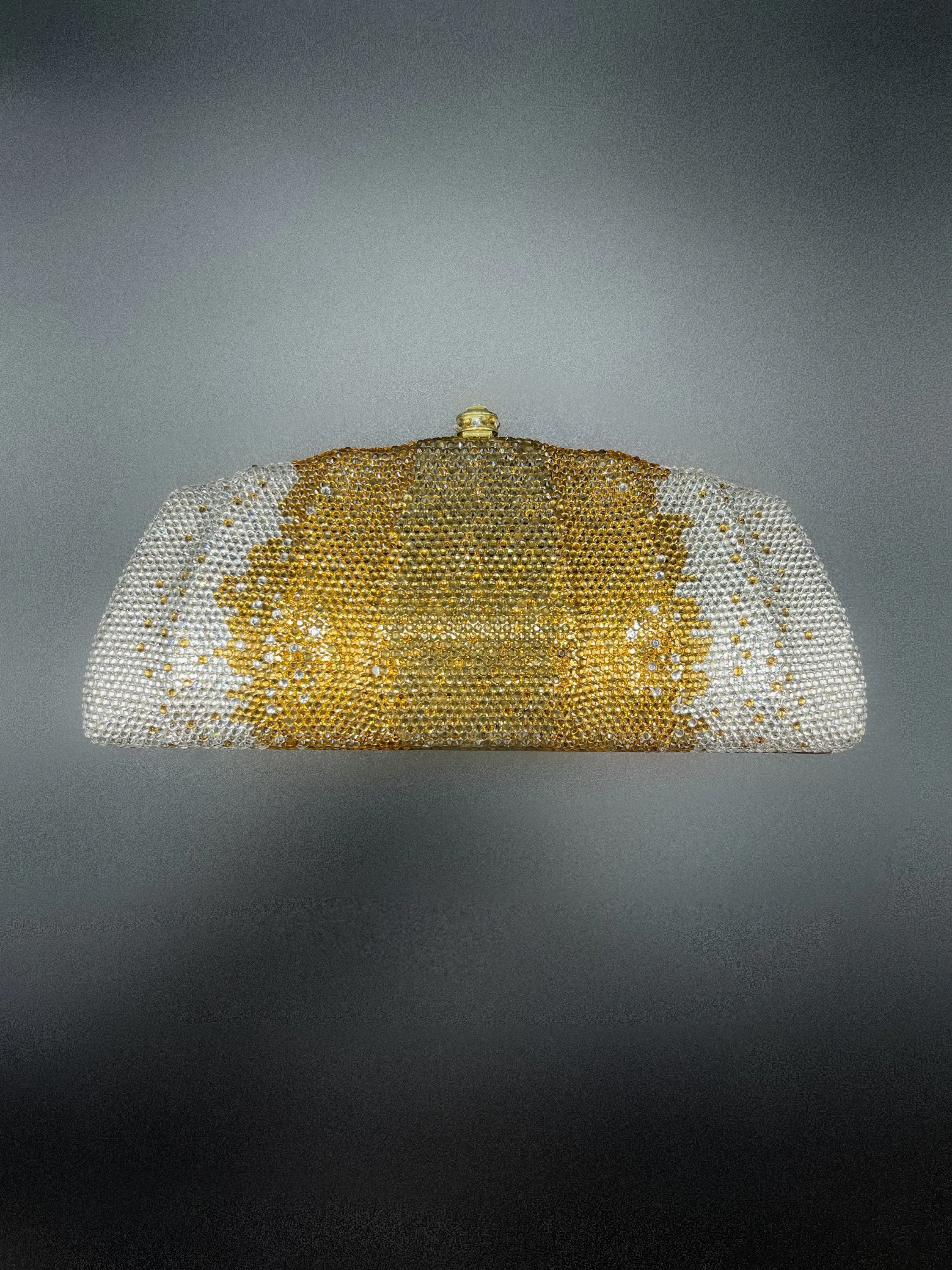 Gold Ombré Crystal Clutch
