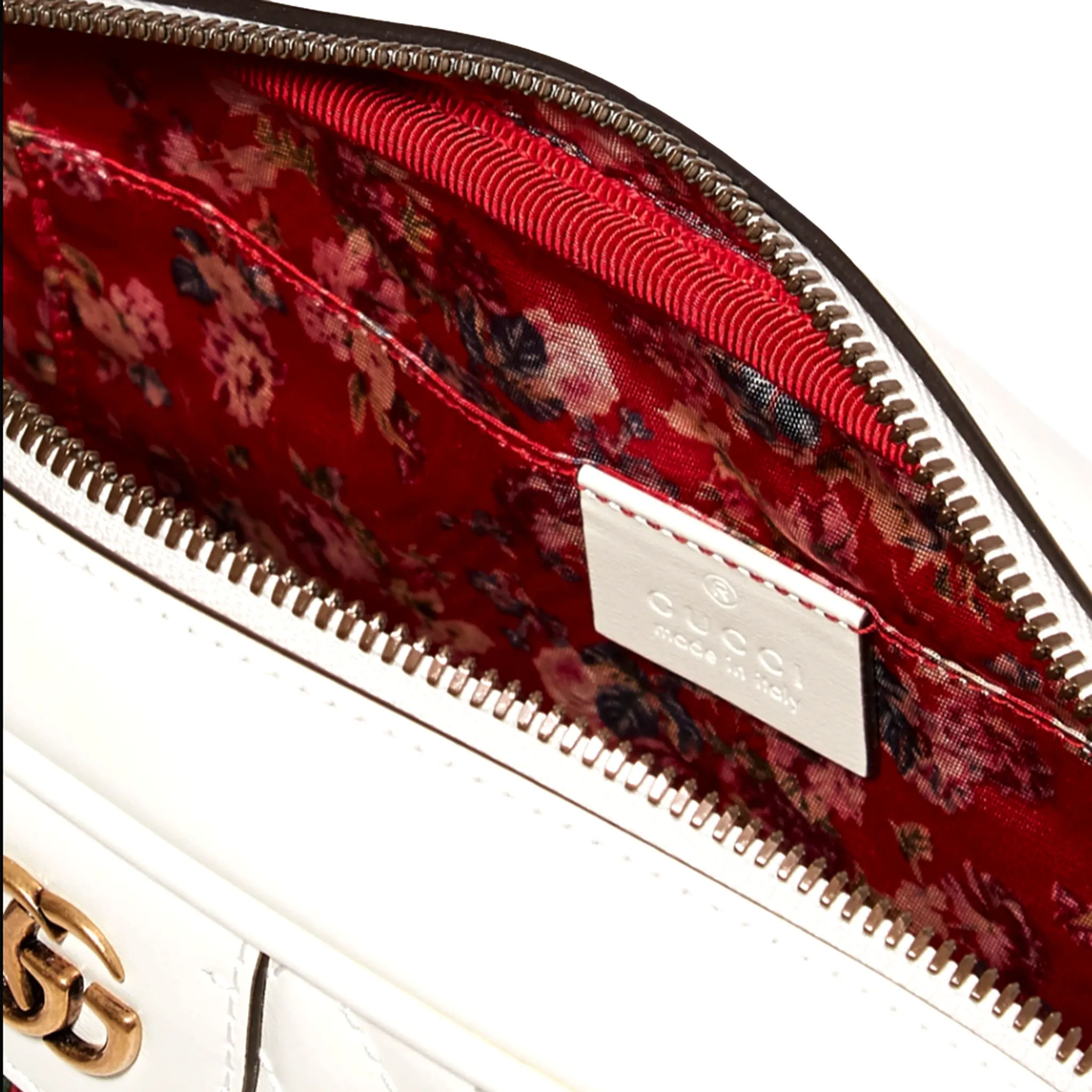 Gucci Small Quilted Shoulder Bag in White