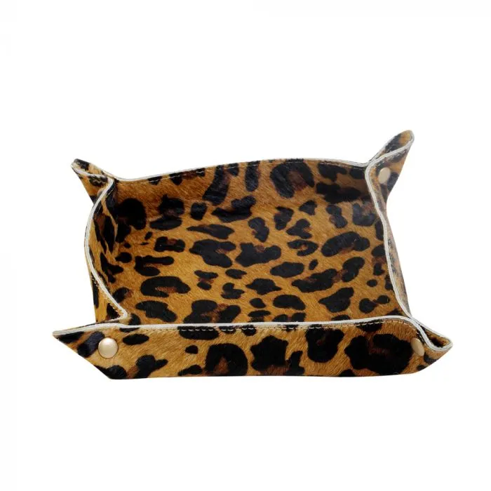 Hair On Square Tray - Just Imagine Leopard