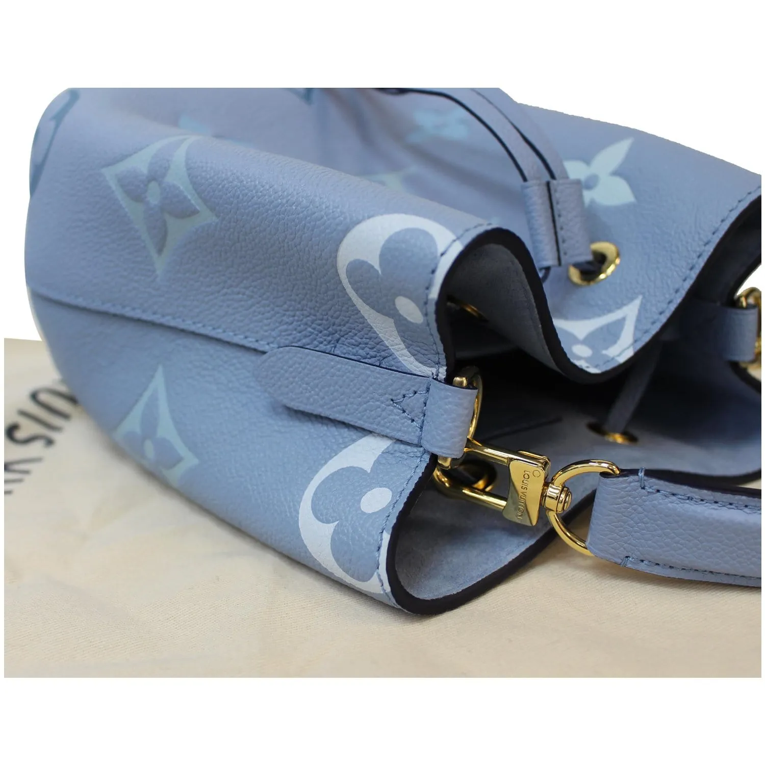 LOUIS VUITTON NeoNoe BB Monogram Empreinte Shoulder Bag Summer Blue