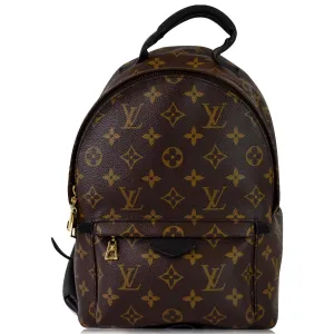 LOUIS VUITTON Palm Springs PM Monogram Canvas Backpack Brown - 15% OFF