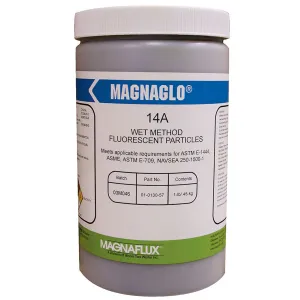 Magnaflux Magnaglo 14A Wet Method Fluorescent Magnetic Particles (Case of 6)