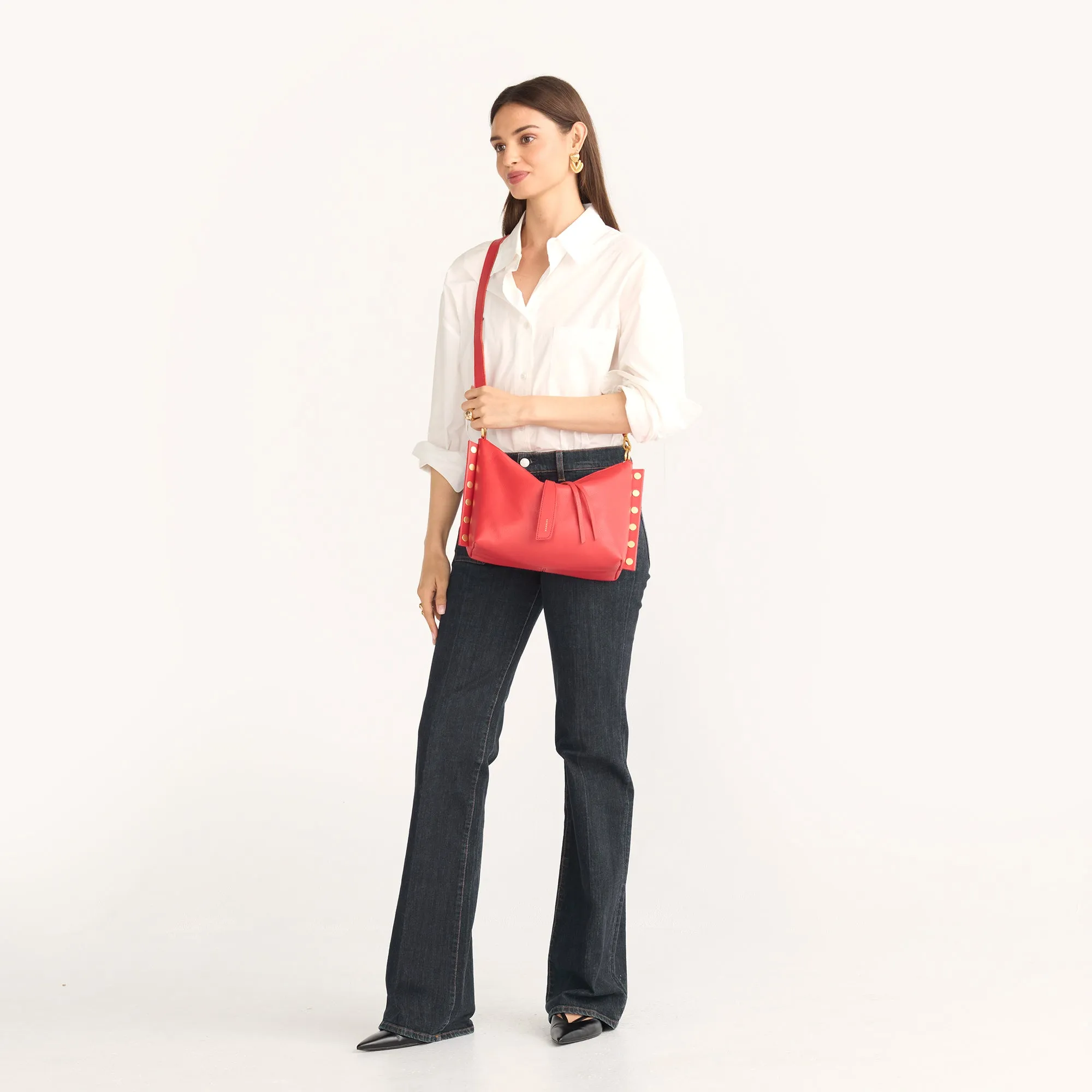Mr. G | Poppy Red/Brushed Gold | Med