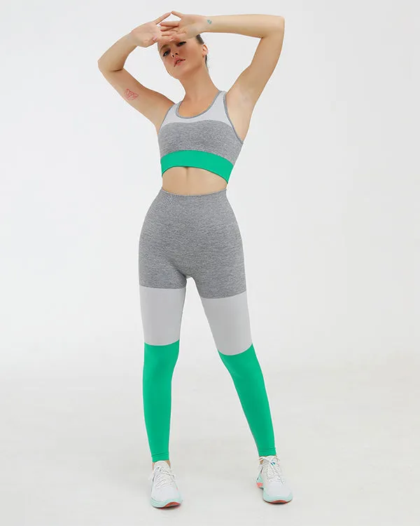New Colorblock Seamless  Gym Sets