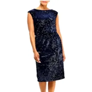 NWT Maggy London Sequined Blouson Dress