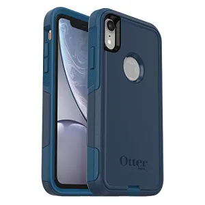 OTTERBOX COMMUTER SERIES Case for iPhone Xr - Retail Packaging - BESPOKE WAY (BLAZER BLUE/STORMY SEAS BLUE)