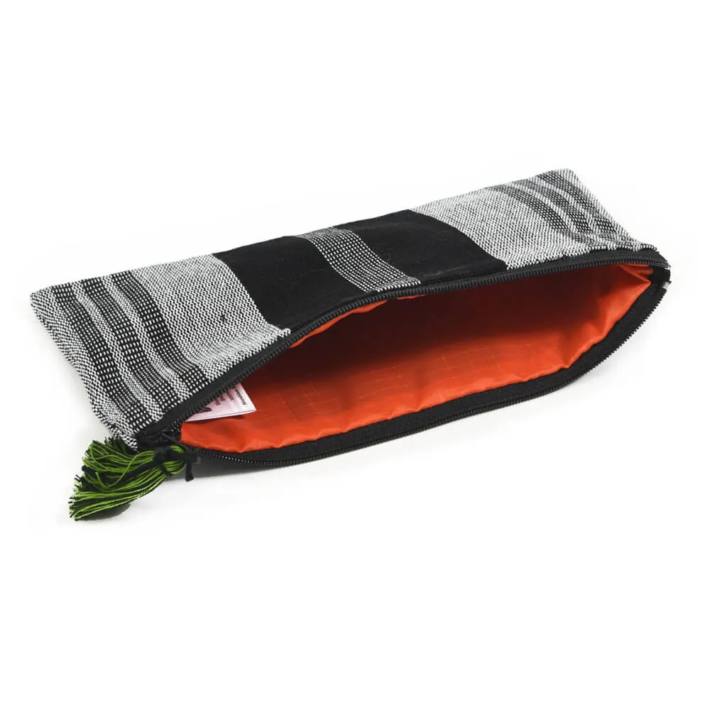 Pencil Case | Black & Gray Stripe