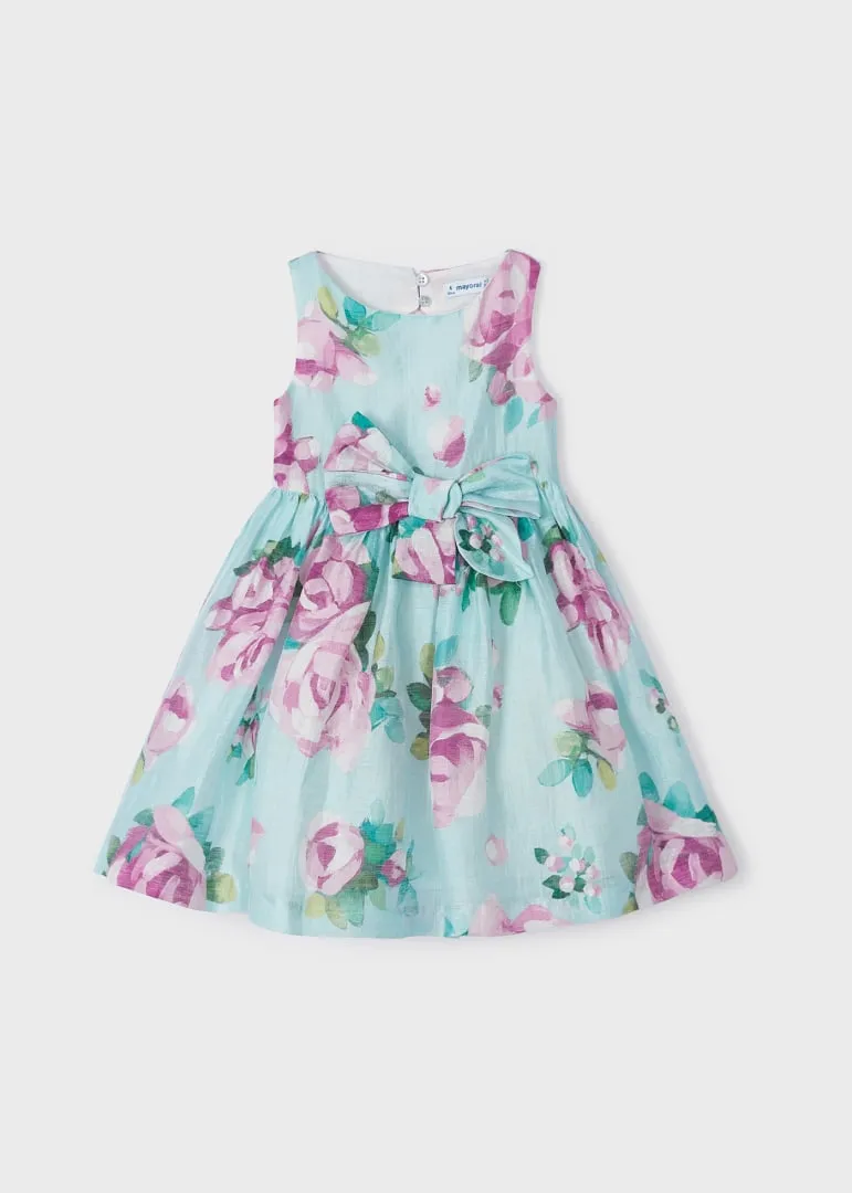 Printed Linen Dress Girl