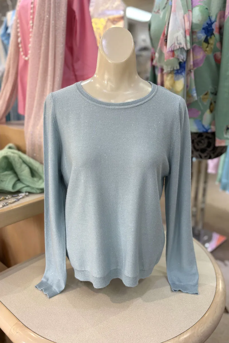 Richard Grand Sequined Sweater in Blue