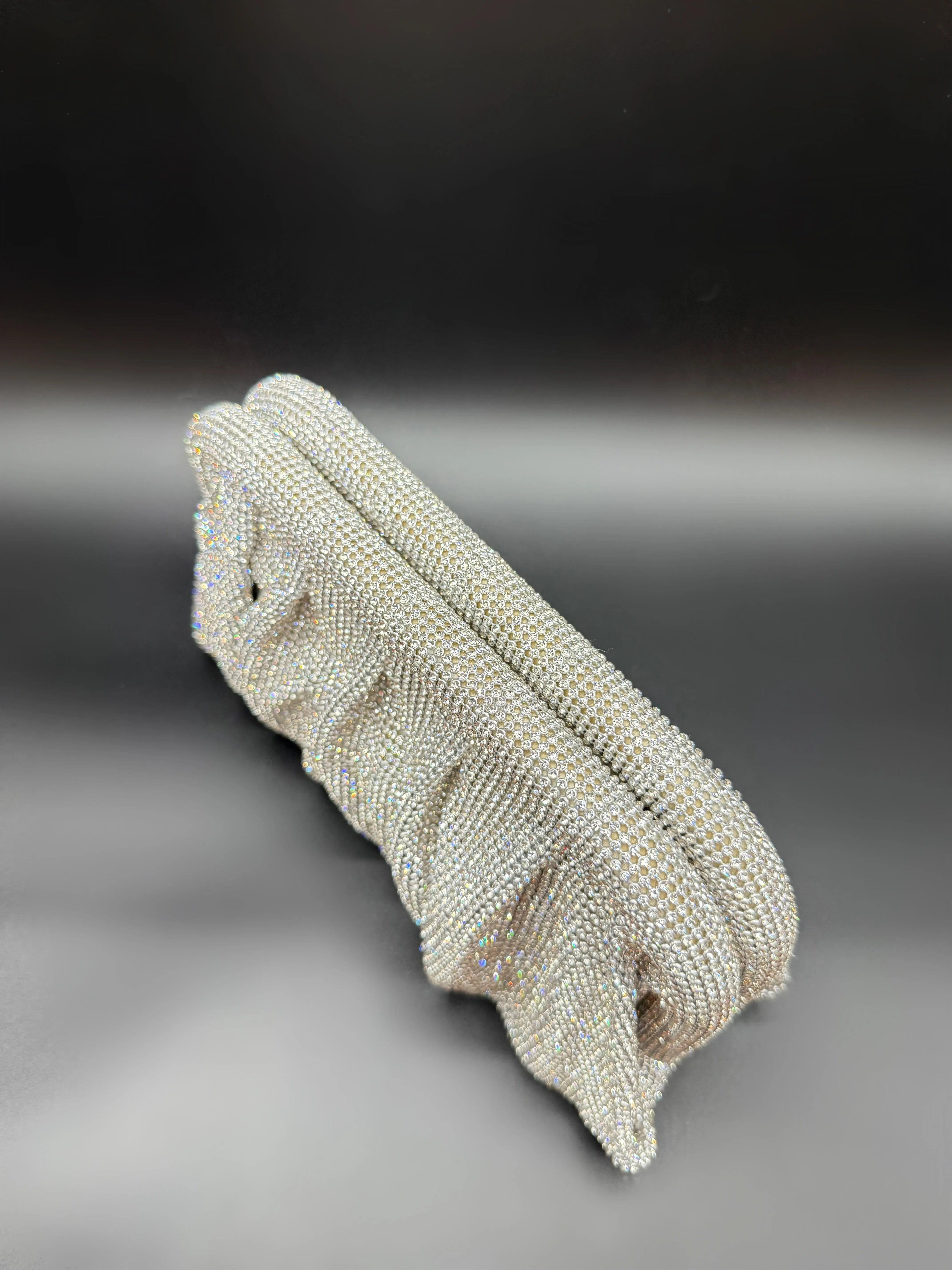 Slouchy Clutch Silver