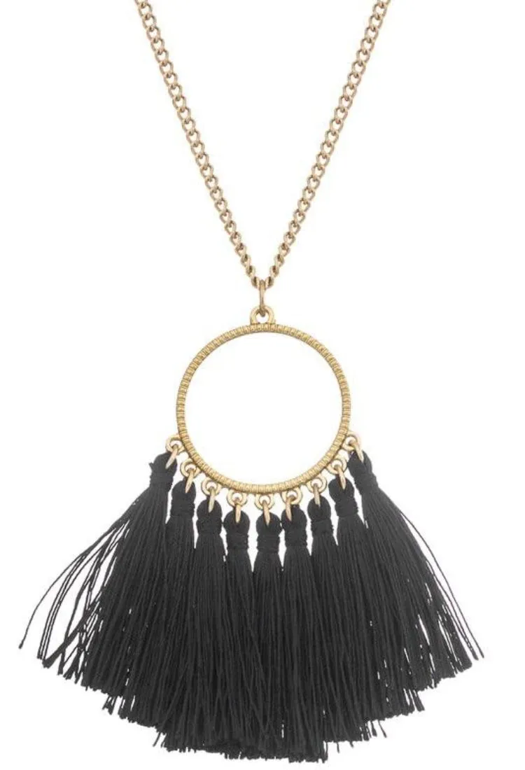 Tassel Drop Necklace