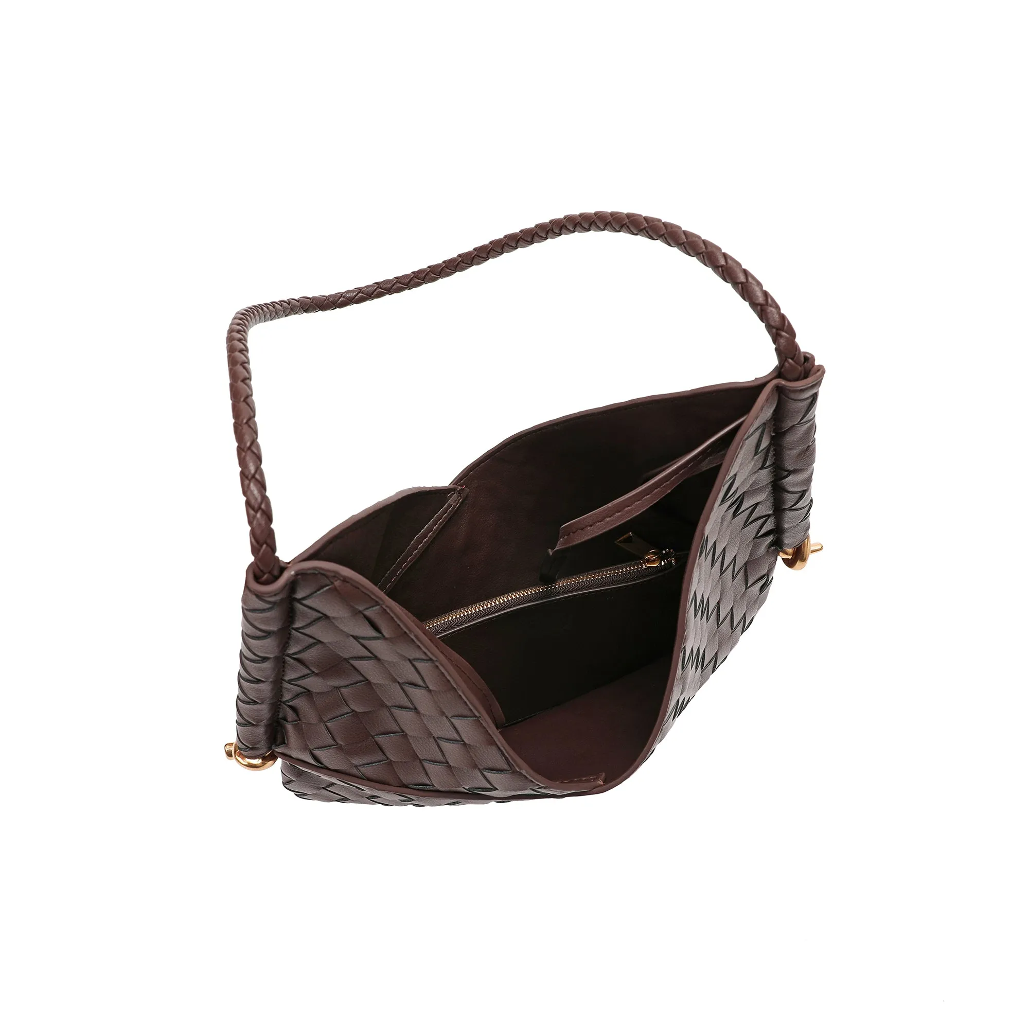 Tiffany & Fred Woven Leather Hobo/Shoulder Bag