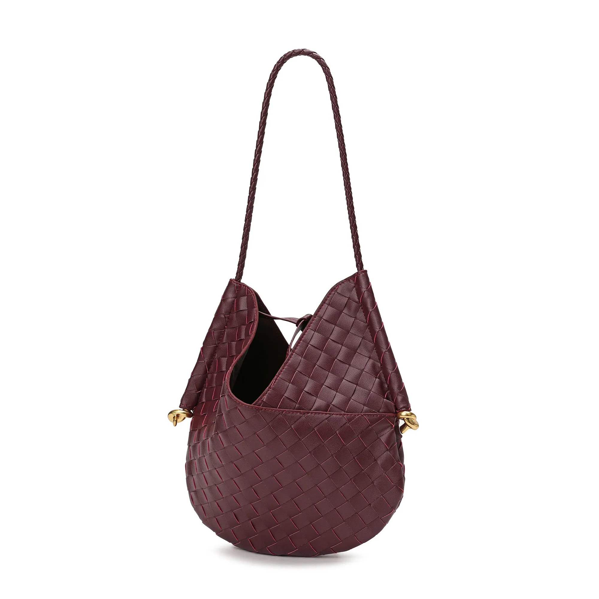 Tiffany & Fred Woven Leather Hobo/Shoulder Bag