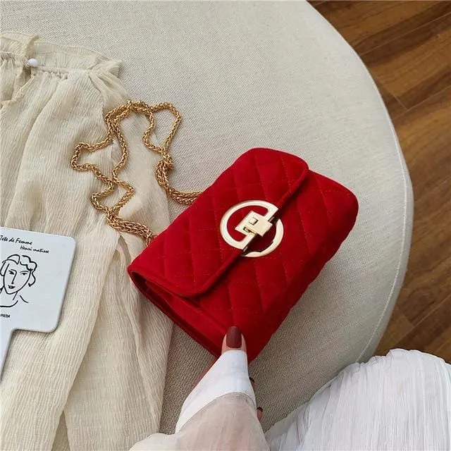 Velvet Mini Crossbody Bag