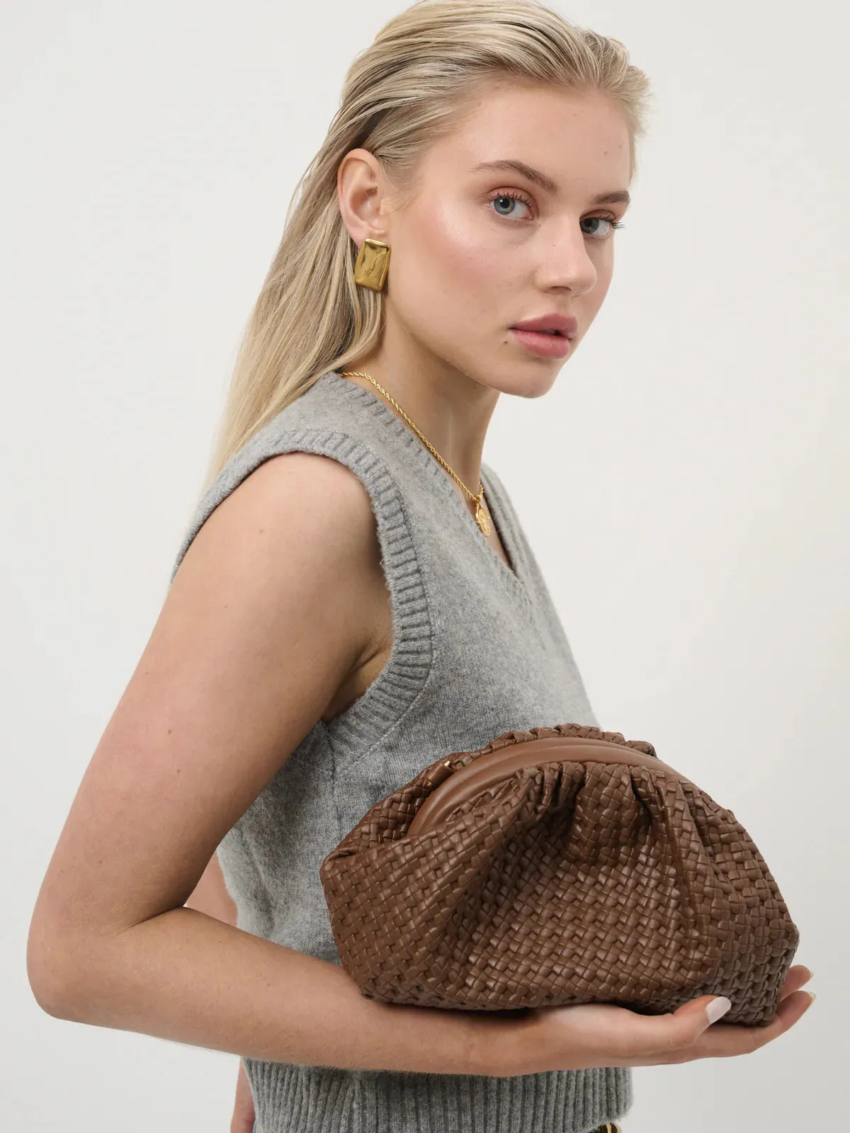 Woven Clutch Bag