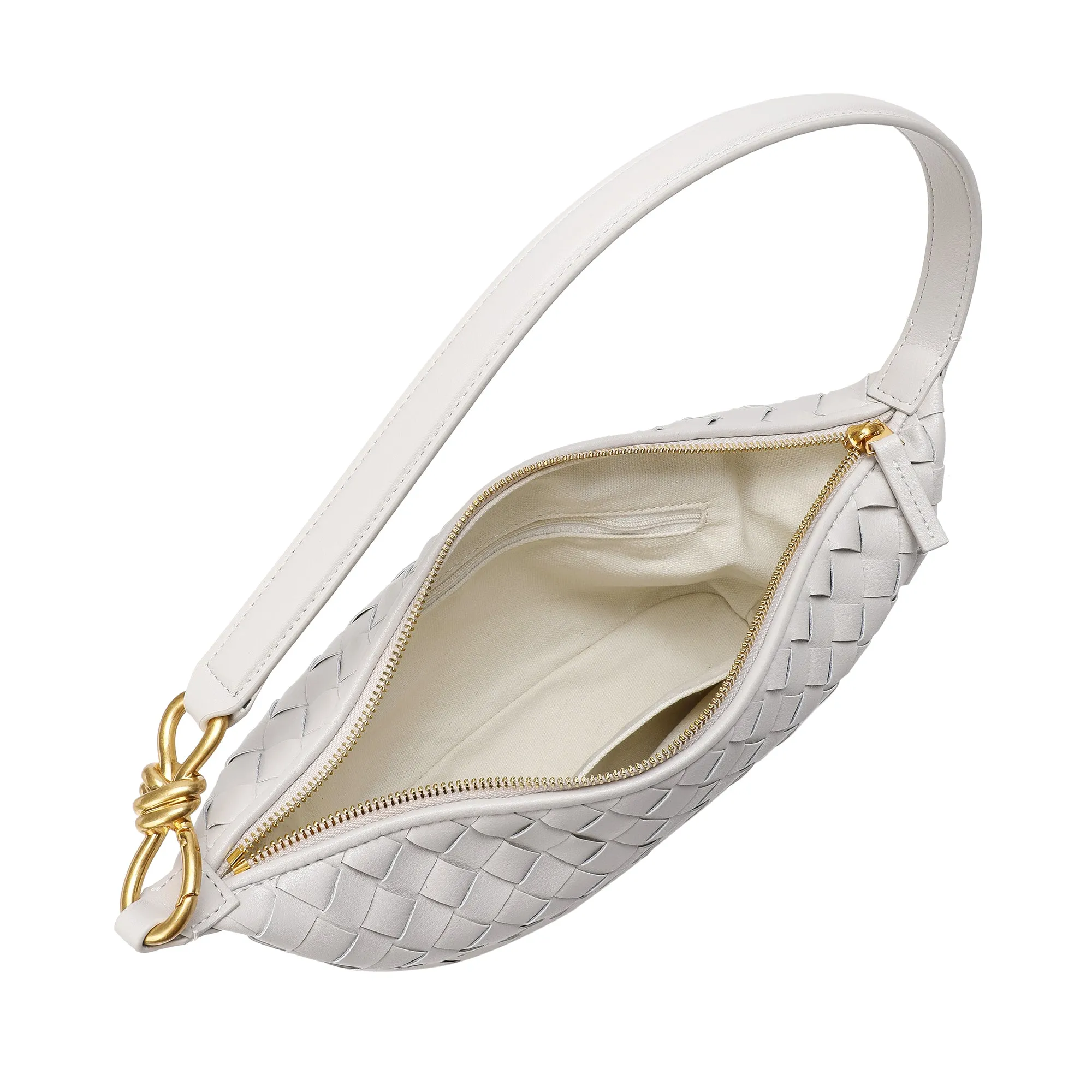 Woven Leather Hobo/ Shoulder Bag